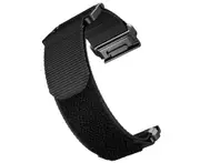 For Garmin Fenix 6X / 5X 26mm Hook And Loop Fastener Nylon Watchband(Black)