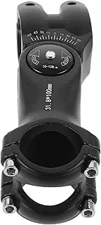 SUPVOX Bike Handlebar Stem Handlebar Stem Riser Raiser Mountain Stem Mountain Bike Lightweight Adjustable Handlebar Stem Bike Handlebar Riser Mountain Riser Stems Aluminum Alloy Black