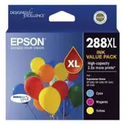 Epson 288XL Cyan, Magenta, Yellow Ink Cartridge (Original)