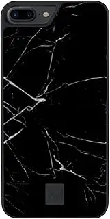 Moyork Stone Genuine Marble Slim Case for Apple iPhone 8/7/6/6s Plus Raven Black - Phone Protector