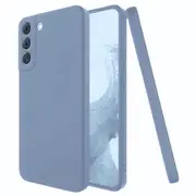 MCC For Samsung Galaxy S21 FE 5G Soft Liquid Silicone Shockproof Case Cover S21FE G990 [Grey Purple]