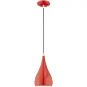 Livex Lighting 41171-72 Allison Mini Pendant Shiny Red