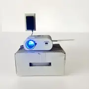 Upgraded 5G Wifi Bluetooth Projector, M8 Native HD Video Projector W/ SCREEN