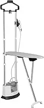 qorkhogr - 2 in 1 Standing Steamer, 110V Garment Steamer with Ironing Board, 1.6L Water Tank for 1 Hour Adjustable Fabric Steamer Continuous Steam to Remove Color Wrinkles