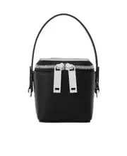 Ferragamo Micro Zip-Around Mini Bucket Bag One size Black