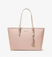 MICHAEL KORS Jet Set Travel Medium Top-Zip Tote Bag MSRP$278 Soft Pink NWT