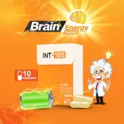2X INT-100 BRAIN Boost Energy Awaken Supplement Action 5 Hours Working 10 Caps