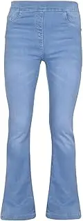 [A2Z 4 Kids] Girls Denim Jeans Comfort Stretchy Dark Blue Jeggings Flared Bell Bottom Pants Trendy Fashion Jeans for Girls Age 5-6, 7-8, 9-10, 11-12 & 13 Years