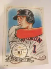 2017 Topps Gypsy Queen Portrait Art Jumbo 5x7 Carlos Correa Astros CC2 02/49