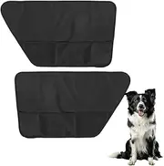2 Pcs Car Door Protector Dog, Car Door Dog Protector, Oxford Cloth Waterproof Vehicle Pet Guard, Detachable Vehicle Interior Cover, Easy to Install, Stopping from Pet Scratching for Trucks SUVs