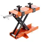 Motorcycle Scissor Lift Stand with Saddle Motorbike Working Bench ATV Jack 2025