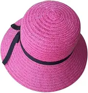 [N-X] Floppy Disk Collapsible Ladies Ladies Straw Beach Sun Summer Hat Beige Wide Brim Breathable Hat Outdoor Beach Sun Hat