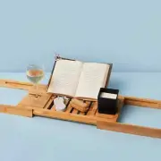 Summer & Rose Expandable 100% Bamboo Bath Tray/Caddy