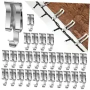 Pcs Christmas Light Clips Metal Lights Gutter Hooks for Outdoor Lights 100