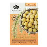 Organic Brookfarm Oven Roasted Whole Macadamias Pink Lake Salt 100g - Fresh, healthy organic delivery | Doorstep Organics