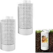 Worm Composting Bin 160/110 Round Hole Space-Saving for Worm Tea Compost Tube Care Pots Garden Ants Flower Access Lawn Farm