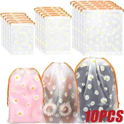 5/10PCS Travel Shoe Bags Waterproof Drawstring Storage for Clothes & Accessories