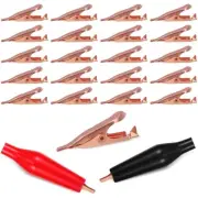 20 Toothless Alligator Test Clips,Solid Copper Clips Electrical, 5Amp with6471