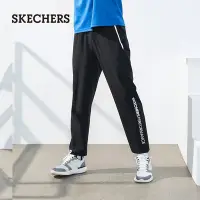 在飛比找Yahoo!奇摩拍賣優惠-100％原廠Skechers斯凱奇男子彈性純色褲子針織運動收