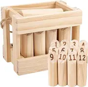 Wooden Throwing Game - Backyard Size Toss Game Set - Chess Outdoor Clash Toss, Wooden Lawn Games Set for Family Fun, Safe Chess Set for Kids Aged 3+
