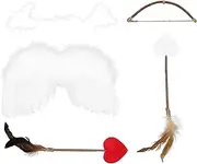 FRCOLOR 1 Set Baby Infant Angel Wings Halo Headwear Arrows Bow Set Baby Cupid Cosplay Photography Props Costumes Kit Performance Angel Outfits for Newborn