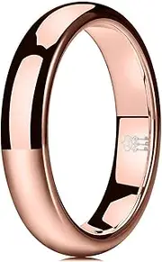 THREE KEYS JEWELRY 1mm 2mm 4mm 6mm 8mm Brushed Tungsten Titanium Wedding Promise Ring for Women Mens Plated Blue/Gold/Rose Gold/Rainbow/Custom Polished Band