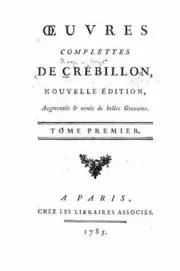 Oeuvres complettes de Crbillon - Tome I by Crebillon (French) Paperback Book