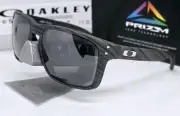 Oakley HOLBROOK XL woodgrain PRIZM black POLARIZED OO9417-34 sunglasses NEW
