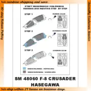 Montex 1/48 F-8 Crusader Paint Mask for Hasegawa kit (outside-inside)