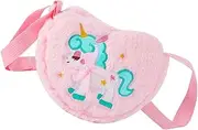 [Healeved] Cute Unicorn Plush Crossbody Bag for Cartoon Shoulder Bag with Heart Design Present for Birthdays Christmas Holidays for School and Play