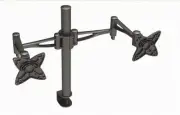 DUAL ARM ARTICULATING LCD MONITOR DESK MOUNT BRACKET 13-27"