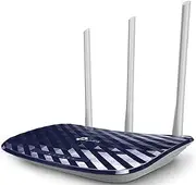 TP-Link Archer C20 Dual Band WLAN Router (300 Mbit/s to 2.4 GHz + 433 Mbit/s to 5 GHz, 4 10/100 LAN + 1 10/100 WAN Ports, Supports Easy Guest Network Access and Child Protection) Blue White
