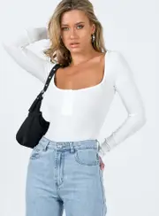 Ballard Long Sleeve Bodysuit White
