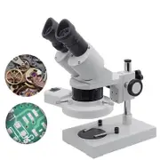 20X-40X Stereo Microscope with Fluorescence Ring Light for PCB and Mobile Repair