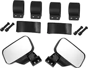 GLEAVI Adjustable Mirror for Car Rearview Shatterproof Wide Angle Convex Design Utv Atv Compatible Enhances Visibility Safety While Reversing and Parking