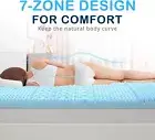 8CM Cooling Gel Memory Foam Topper Mattress Queen King Double Single 7-Zone AU