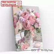 Paint By Numbers Kit Flowers Nature Abstract Painting Oil DIY Decor Canvas Home