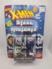 X-Men Steel Mutants Cyclops Vs. Mr. Sinister Toy Biz Poseable Action Figures New