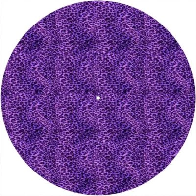 Slipmat Scratch Pad for 12" Turntable LP DJ Record Player LEOPARD PRINT PURPLE