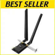 Compact Wi-Fi 6E Intel AX210 PCIe WiFi Card - Optimal Speed & Security for PCs