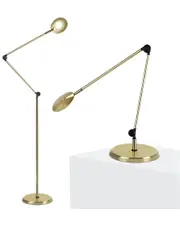 BRIGHTECH Sage Brass LED Focus Task Lamp