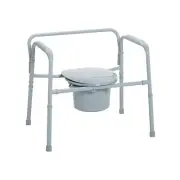 DRIVE Toilet Seat Chair Folding Bedside Bathroom Commode Chair 300lbs Max