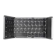B033 Ultra Light Mini Bluetooth Folding Keyboard Touchpad with Three Layers