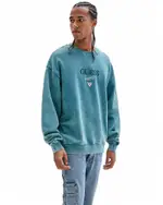 GUESS ORIGINALS Baker Logo Crewneck Sweatshirt Size: Large, Polyester