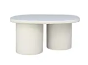 [James Lane] Delphi Medium Coffee Table Pure White