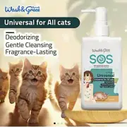 Wash & Grace Pet Shampoo SOS Specialized Cat Series ( Universal for All Cats)