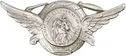 Antique Silver St. Christopher Visor Clip