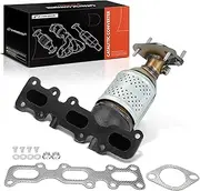 Front Left Exhaust Manifold Catalytic Converter with Gasket Kit Direct-Fit Compatible with Ford Explorer 2013-2019, Taurus, Flex, Edge & Lincoln Continental, MKS, 3.5L 3.7L, E.P.A. Compliant