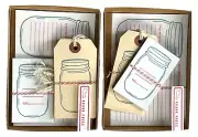 2 Sets KRANK PRESS WILLIAMS SONOMA Mason Jar Canning Labels Tags & Recipe Cards