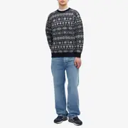 [Jamiesons of Shetland] Jamieson's of Shetland Snowflake Fair Isle Crew Knit